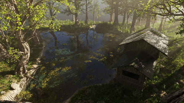 Abandoned Cabin Scene