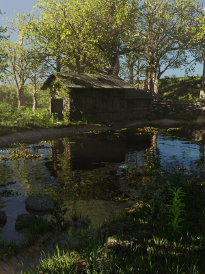 Abandoned Cabin Scene