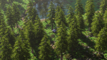 Abandoned Car in Forest Scene