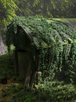 abandoned-shack-in-forest-scene-3d-model-obj-fbx-stl-blend-dae