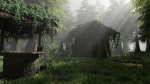 Abandoned Shack in Forest Scene