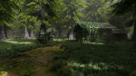 Abandoned Shack in Forest Scene