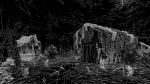 Abandoned Shack in Forest Scene