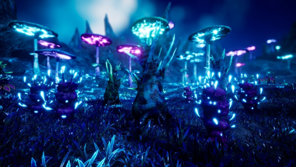 Alien Planet Fantasy Environment - Swamp Plants