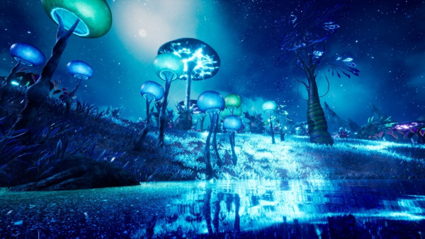 Alien Planet Fantasy Environment - Swamp Plants