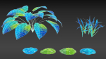 Alien Planet Fantasy Environment - Swamp Plants