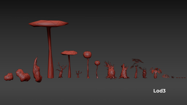 Alien Planet Fantasy Environment - Swamp Plants
