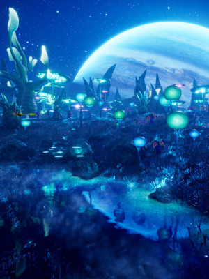 Alien Planet Fantasy Environment - Swamp Plants