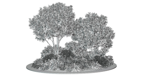 Alpine Hill 6 - Tree - Bushes