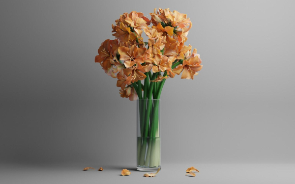 Flower in bloom in a vase