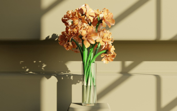 Flower in bloom in a vase