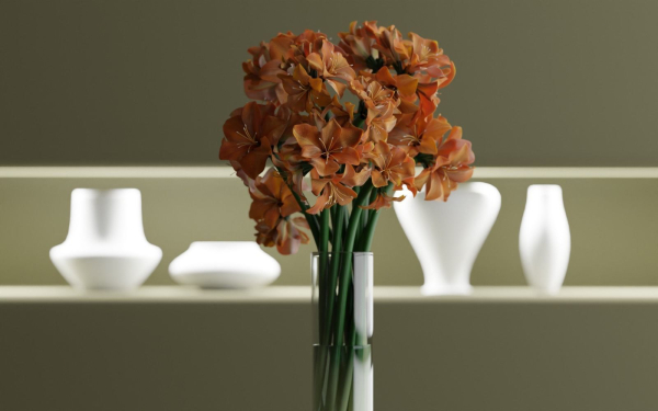 Flower in bloom in a vase