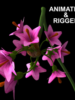 animated-flowers-collection-3d-model-animated-rigged-max