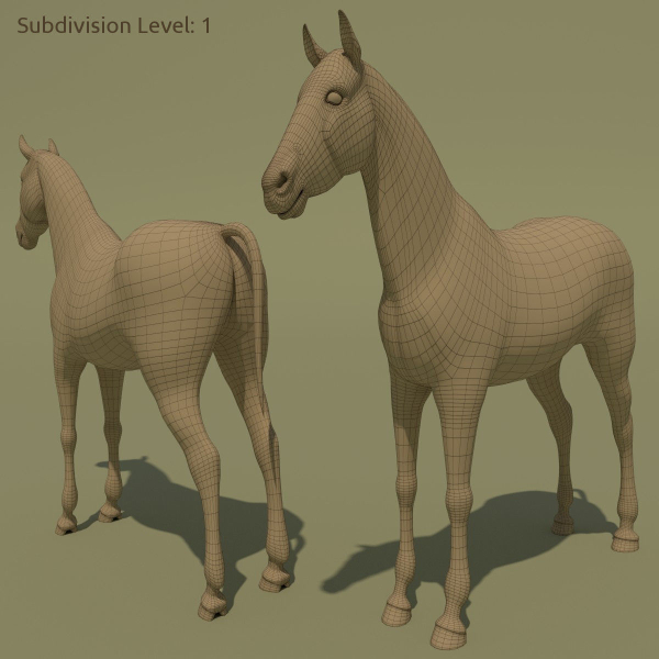 Animated Horse 10 colours