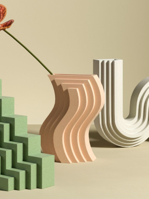 Anthurium with Geometric Vases
