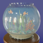 Aquarium with fish lOW POLY GAME ready