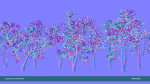 Arbutus tree LOW POLY very detailed texture