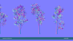 Arbutus tree LOW POLY very detailed texture