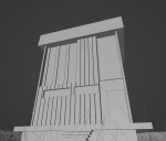 Architectural dark brown house