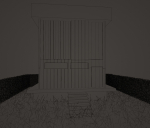 Architectural dark brown house