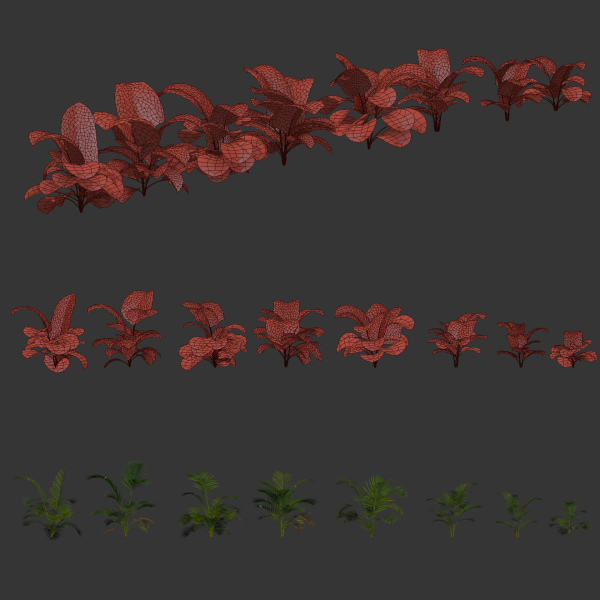 Areca palm collection vol 256-3dsmax-Blender