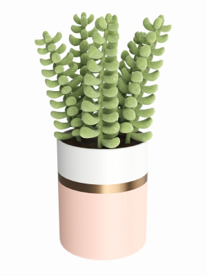 Artificial Sedum Lucidum Plant in Ceramic Pot