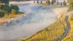Assembled scene - Morning on the river