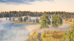 Assembled scene - Morning on the river