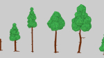 Asset Pack Trees Bush Stones Mushrooms for game