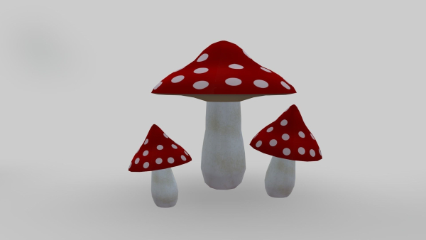 Asset Pack Trees Bush Stones Mushrooms for game