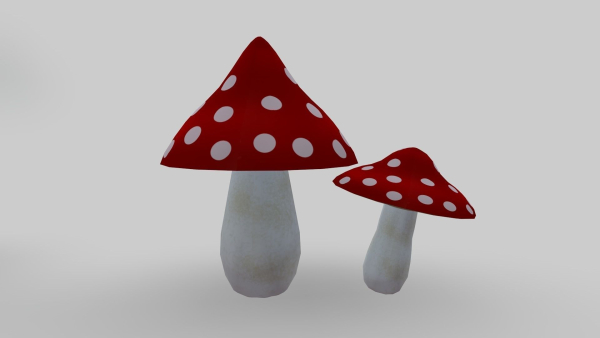 Asset Pack Trees Bush Stones Mushrooms for game