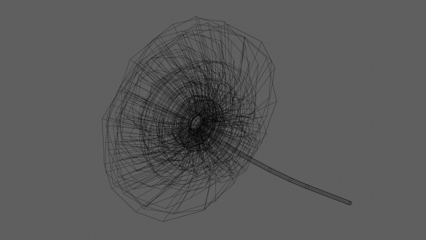 Aster Flower - Low Poly