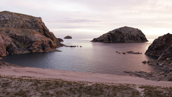 Atlantic Ocean Cliff Coast Line Scan PBR