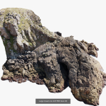 Atlantic Ocean Cliff Coast Line Scan PBR