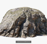 Atlantic Ocean Cliff Coast Line Scan PBR