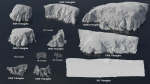 Atlantic Ocean Cliff Coast Line Scan PBR