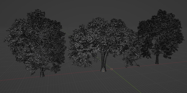 Autumn Maple Trees Collection vol 147-Blender