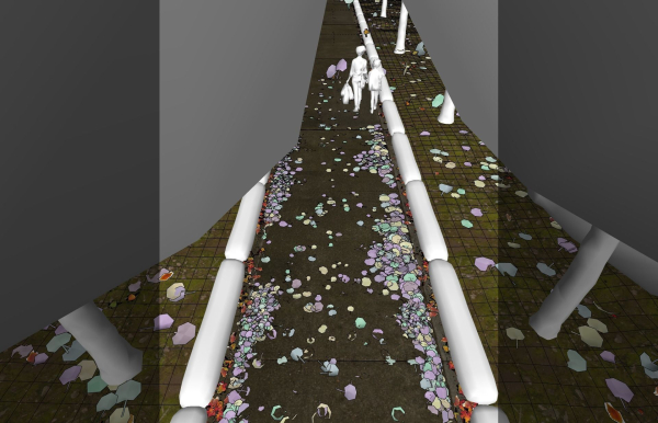 Autumn Road - Full Model Sketchup - V-ray Render