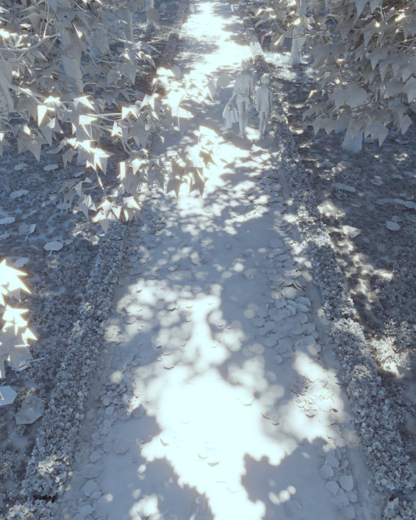Autumn Road - Full Model Sketchup - V-ray Render