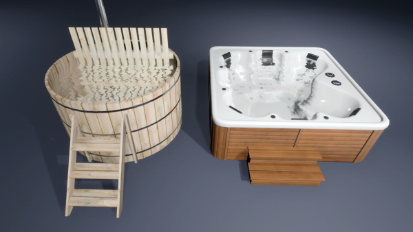 Backyard Patio furniture and props