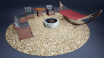 Backyard Patio furniture and props
