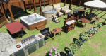 Backyard Patio furniture and props