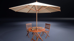 Backyard Patio furniture and props