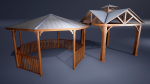 Backyard Patio furniture and props
