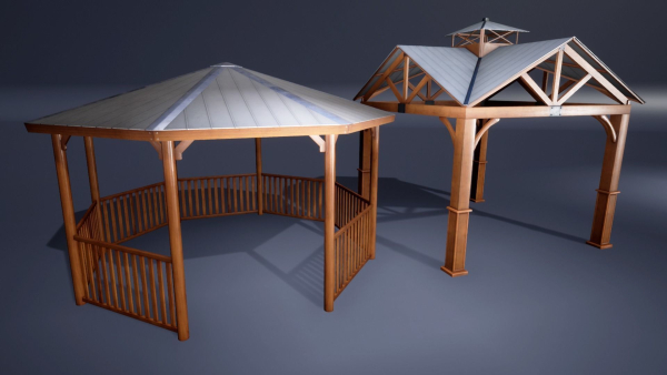 Backyard Patio furniture and props