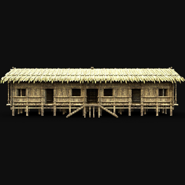 BAMBOO HOUSE SHELTER JUNGLE HUT CASTAWAY SURVIVAL BUILDER AAA