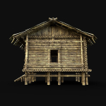 BAMBOO HOUSE SHELTER JUNGLE HUT CASTAWAY SURVIVAL BUILDER AAA