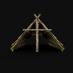 BAMBOO HOUSE SHELTER JUNGLE HUT CASTAWAY SURVIVAL BUILDER AAA