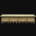 BAMBOO HOUSE SHELTER JUNGLE HUT CASTAWAY SURVIVAL BUILDER AAA