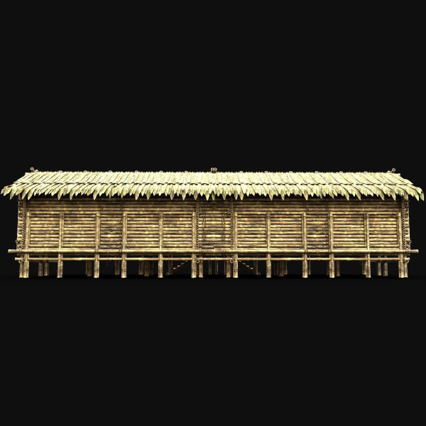 BAMBOO HOUSE SHELTER JUNGLE HUT CASTAWAY SURVIVAL BUILDER AAA